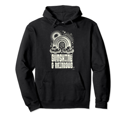Sunshine Rainbows Bold Deco Hoodie - Graphic Print for Adults - T-Shirt, Sweatshirt, Hoodie