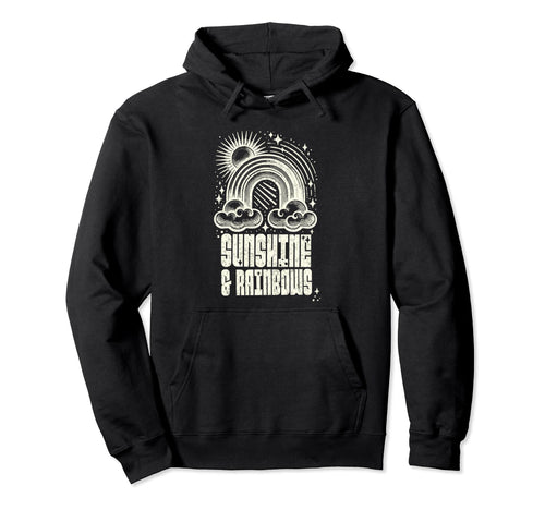 Sunshine Rainbows Bold Deco Hoodie - Graphic Print for Adults - T-Shirt, Sweatshirt, Hoodie