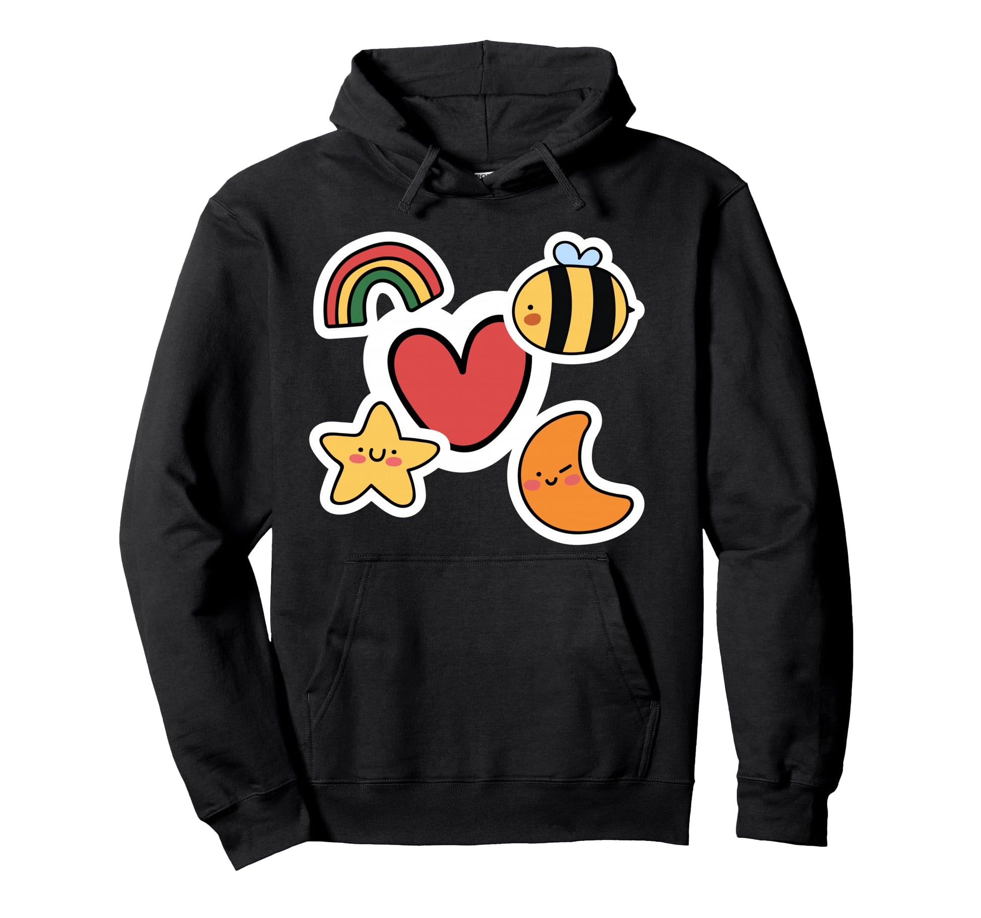 Kidcore Aesthetic Rainbow Aesthetic Hoodie - Custom Art Print Men Women - T-Shirt, Sweatshirt, Hoodie