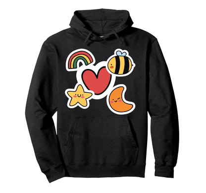 Kidcore Aesthetic Rainbow Aesthetic Hoodie - Custom Art Print Men Women - T-Shirt, Sweatshirt, Hoodie