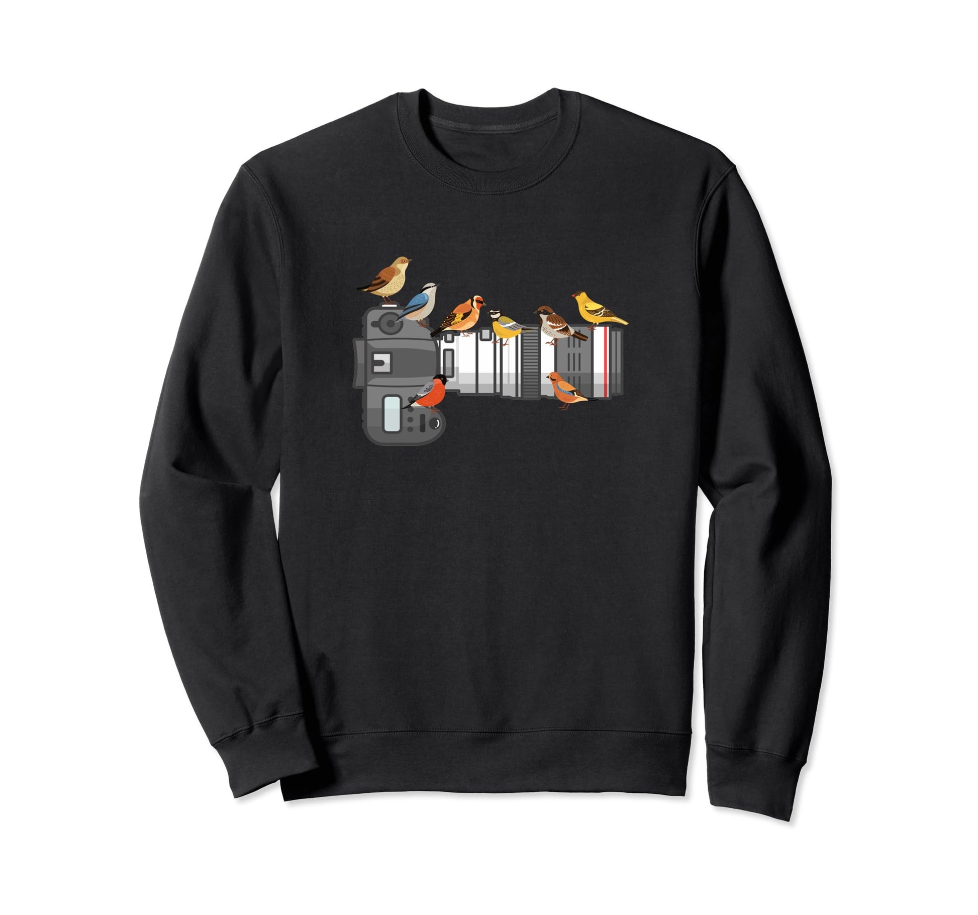 Bird Long Lens Camera Sunset Sweatshirt - Novelty Apparel for Adults - T-Shirt, Sweatshirt, Hoodie