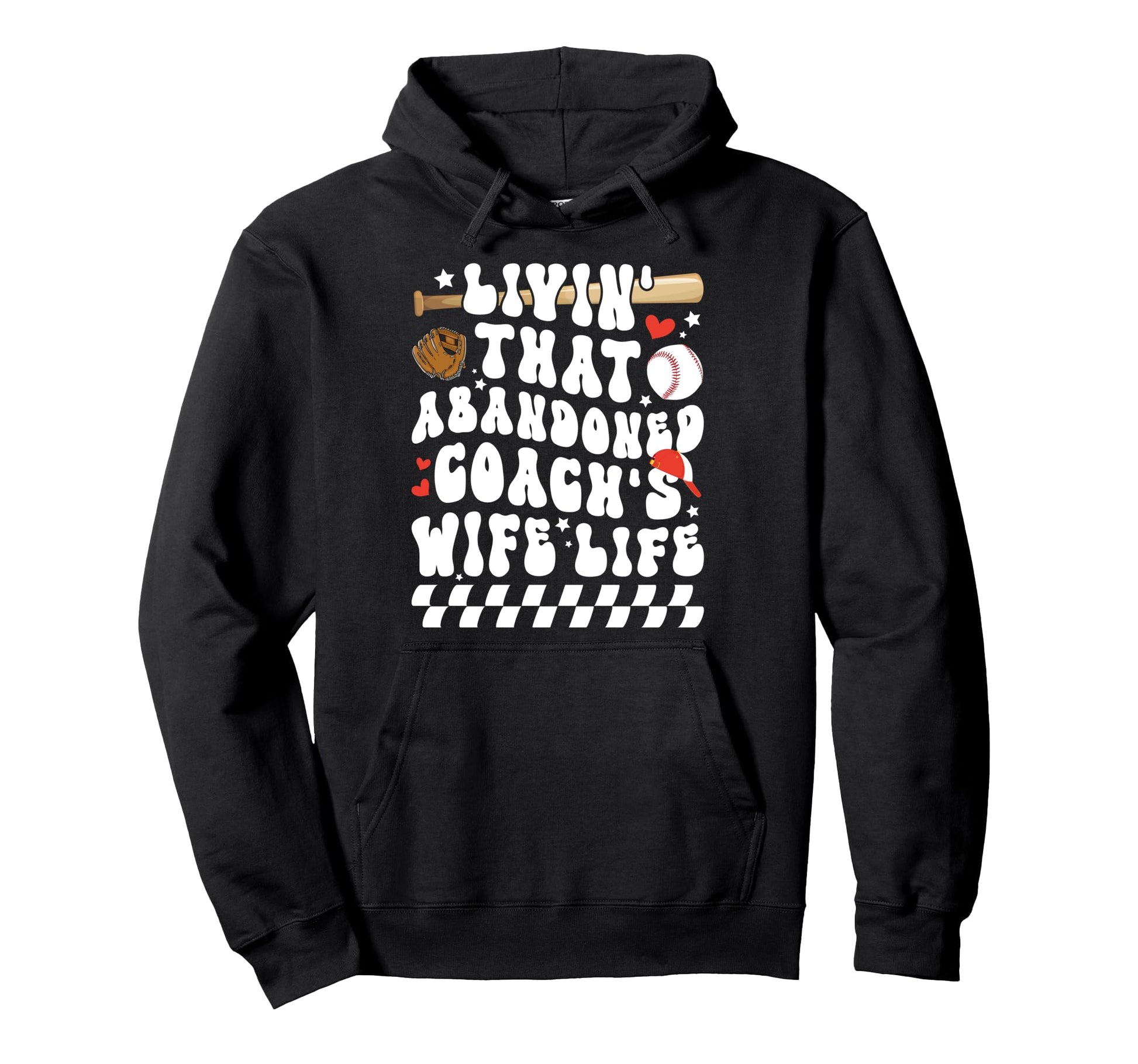 Abandoned Baseball Coachs Wife Hoodie - Streetwear Style for Adults - T-Shirt, Sweatshirt, Hoodie