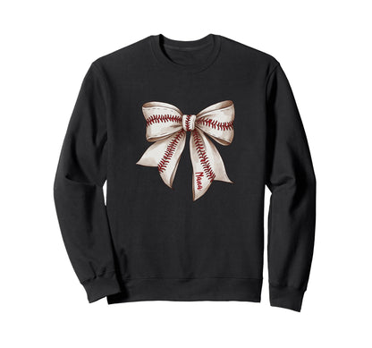 Baseball Nana Bow Grandma Sweatshirt - Fun Novelty Design Unisex - T-Shirt, Sweatshirt, Hoodie
