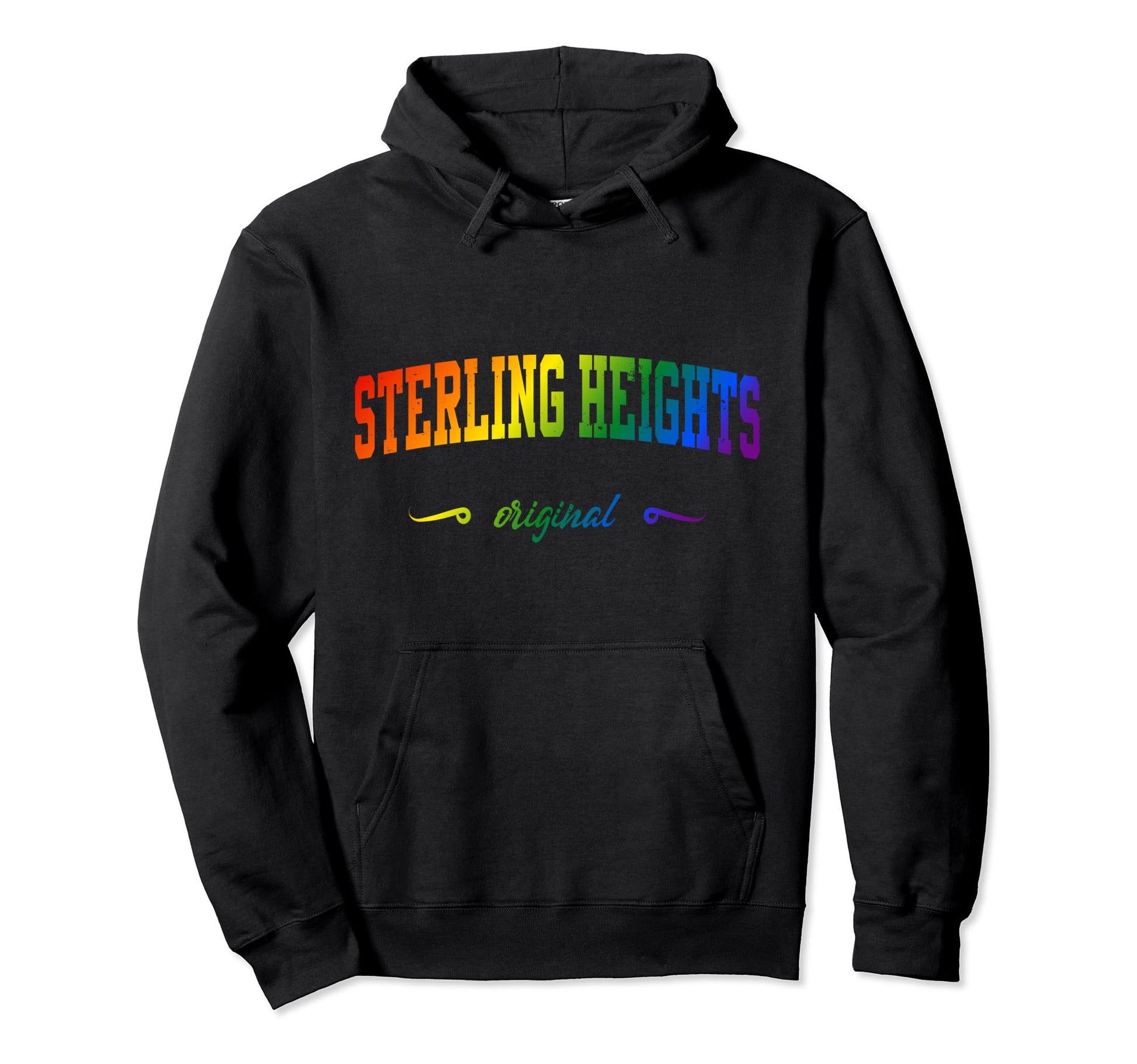 Sterling Heights Michigan Lgbtqai Hoodie - Trendy Graphic for Adults - T-Shirt, Sweatshirt, Hoodie