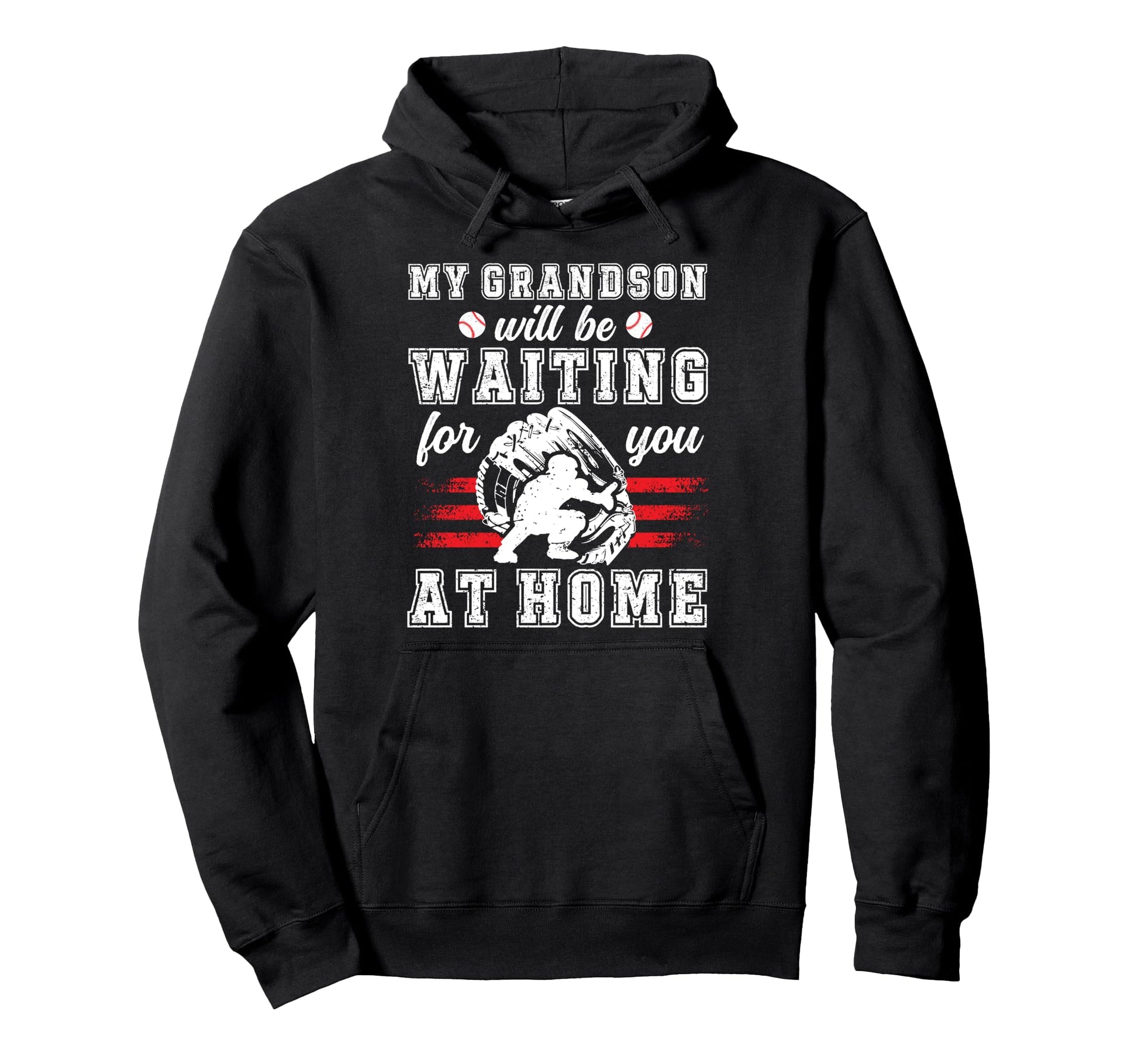 Funny Baseball Catcher Grandpa Hoodie - Casual Everyday Wear Men Women - T-Shirt, Sweatshirt, Hoodie