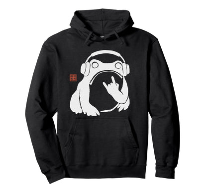 Funny Matsumoto Hoji Grumpy Frog Rock Hoodie - Novelty Apparel for Adults - T-Shirt, Sweatshirt, Hoodie