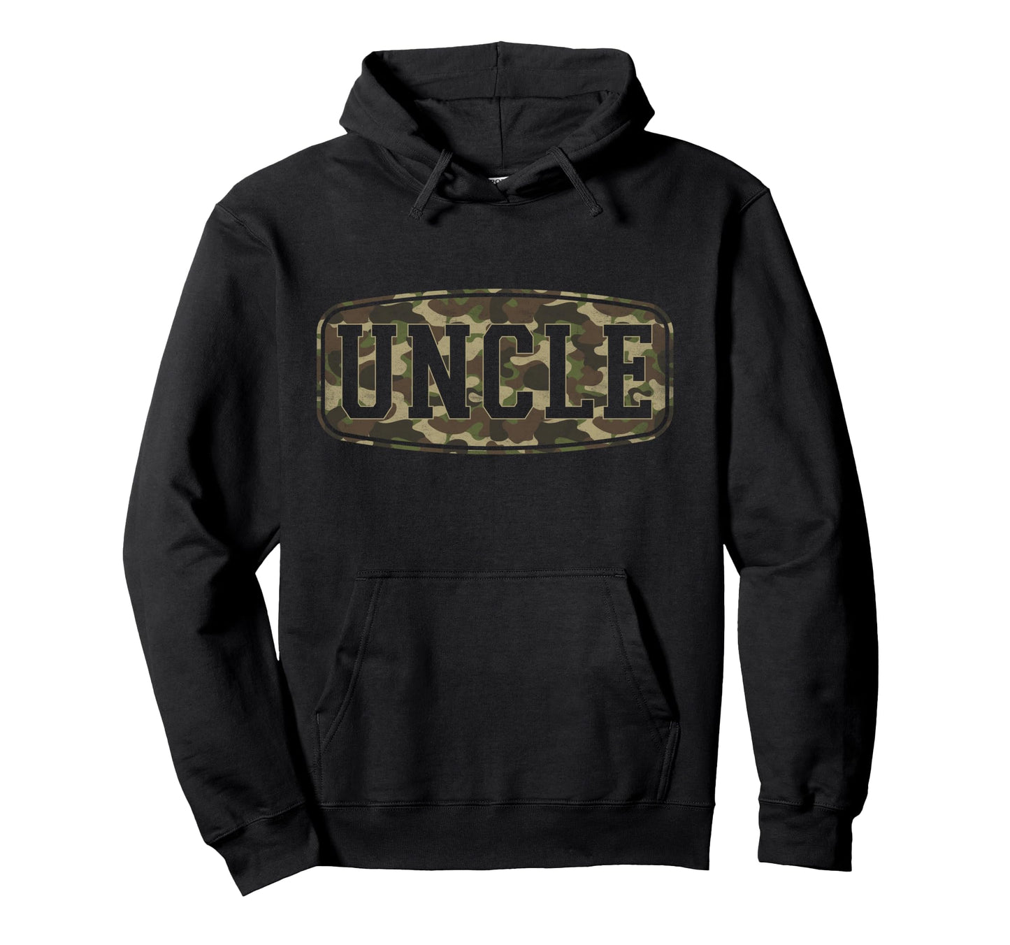 Camo Uncle Camourflage Badge Fathers Hoodie - Novelty Apparel Men Women - T-Shirt, Sweatshirt, Hoodie