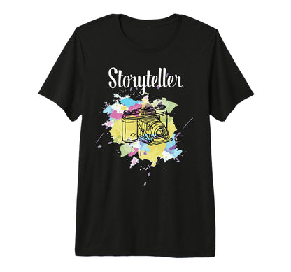 Storyteller Photographer Photography T-Shirt - Unique Graphic Men Women - T-Shirt, Sweatshirt, Hoodie