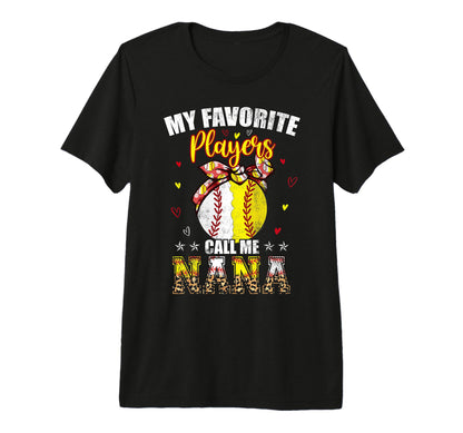 My Favorite Baseball Softball Players Call T-Shirt - Trendy Graphic Unisex - T-Shirt, Sweatshirt, Hoodie