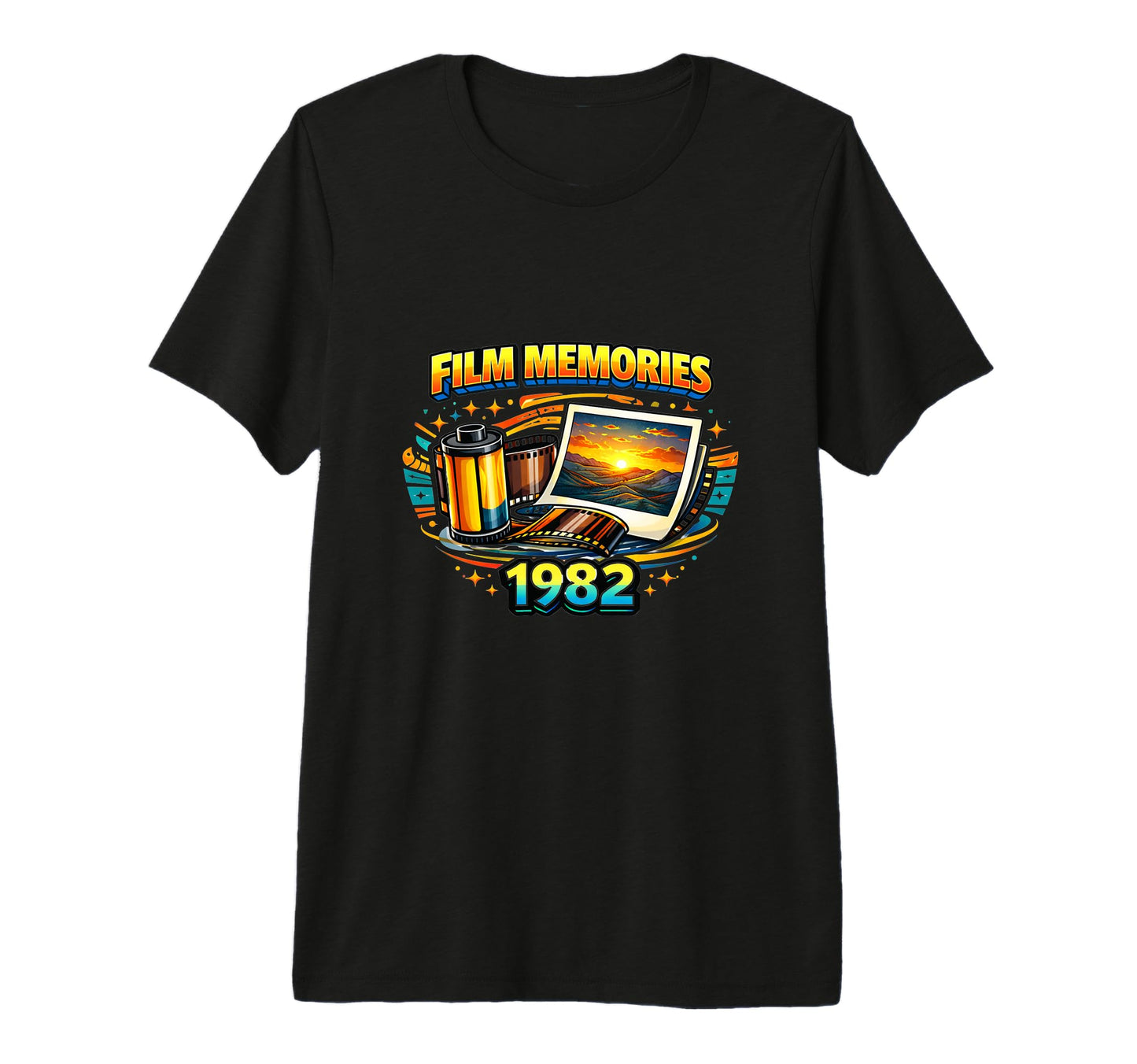 Film Photography Camera 1982 Tri T-Shirt - Casual Everyday Wear Men Women - T-Shirt, Sweatshirt, Hoodie