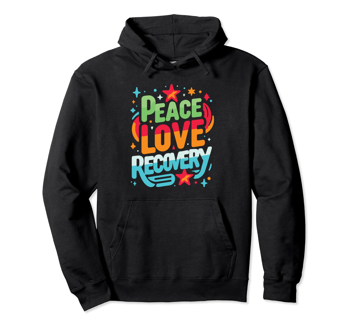 Substance Abuse Counselor Peace Love Hoodie - Aesthetic Graphic Men Women - T-Shirt, Sweatshirt, Hoodie
