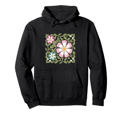 Groovy Boho Flower Floral Hoodie - Aesthetic Graphic Men Women - T-Shirt, Sweatshirt, Hoodie