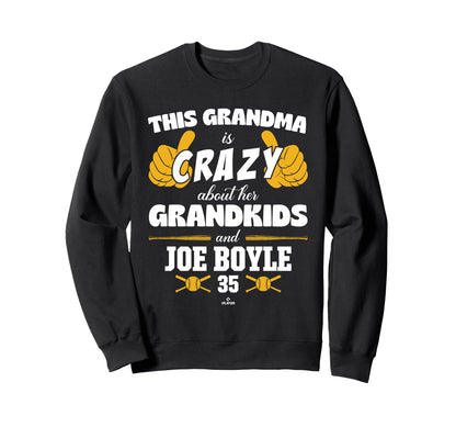 Grandma Crazy Joe Boyle Oakland Sweatshirt - Novelty Apparel for Adults - T-Shirt, Sweatshirt, Hoodie