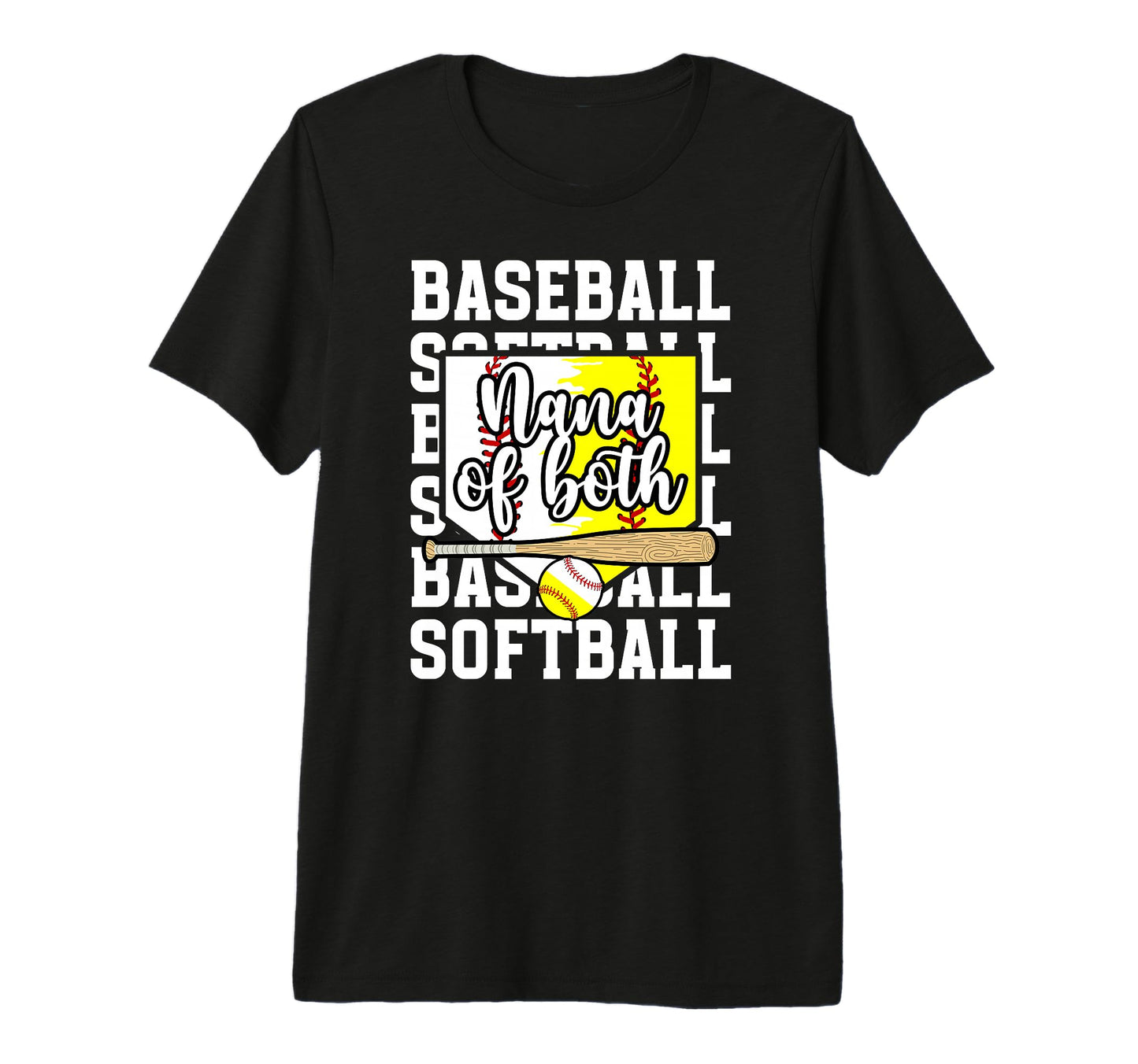 Nana Both Proud Softball Baseball T-Shirt - Streetwear Style Men Women - T-Shirt, Sweatshirt, Hoodie