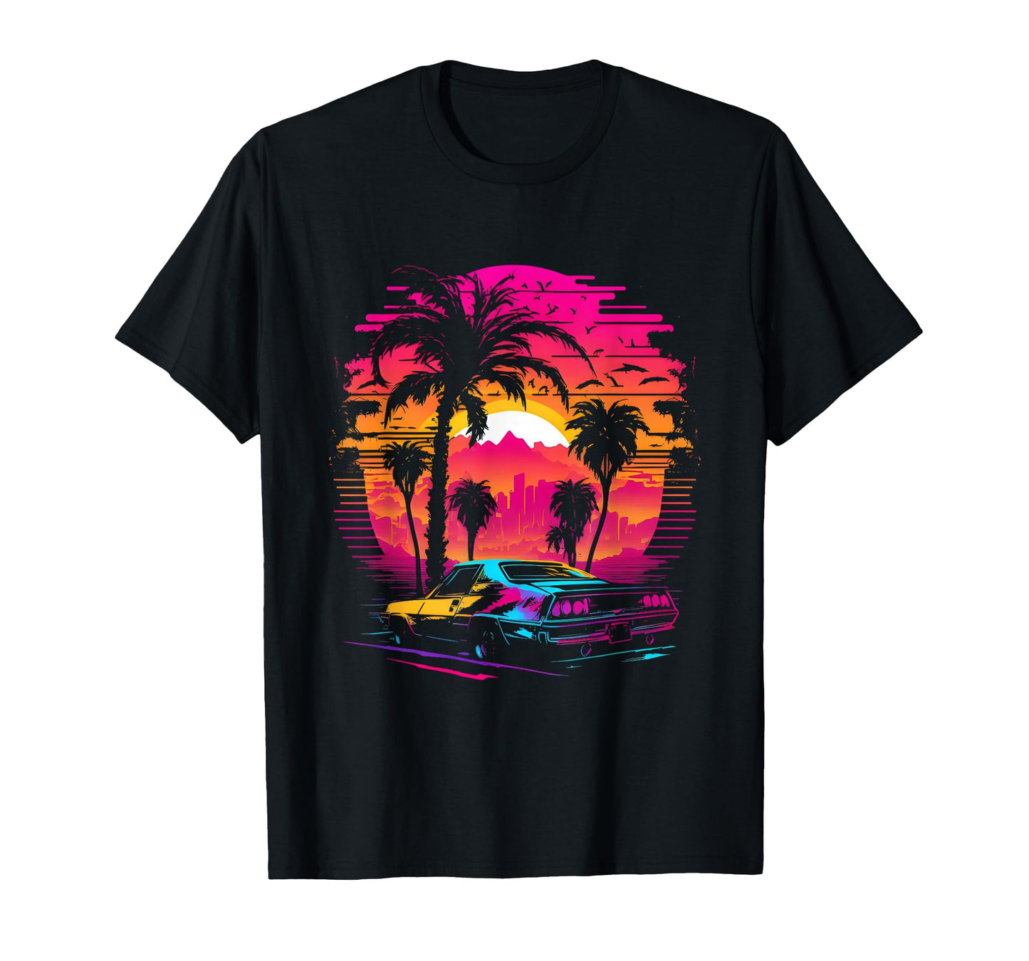 Retrowave Synthwave Aesthetic Sports T-Shirt - Streetwear Style Men Women - T-Shirt, Sweatshirt, Hoodie