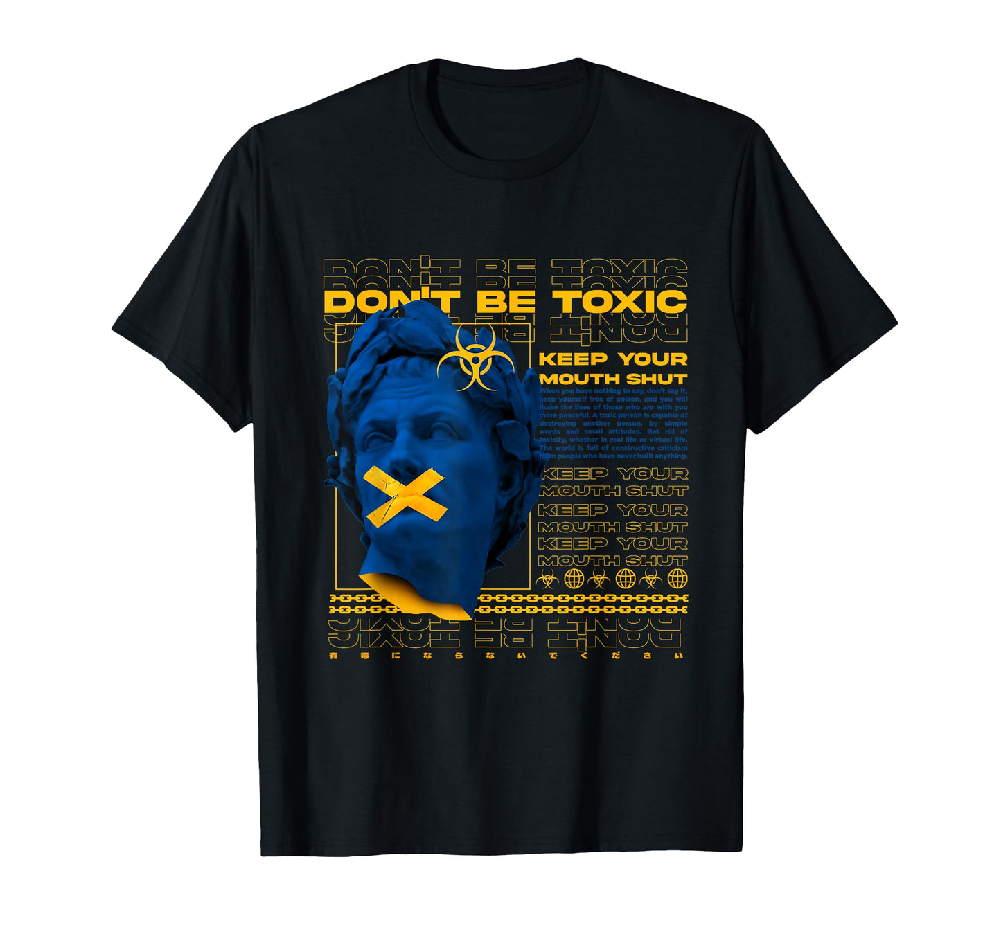 Dont Be Toxic Biohazard Vaporwave T-Shirt - Minimalist Print Men Women - T-Shirt, Sweatshirt, Hoodie