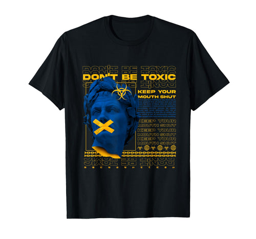 Dont Be Toxic Biohazard Vaporwave T-Shirt - Minimalist Print Men Women - T-Shirt, Sweatshirt, Hoodie