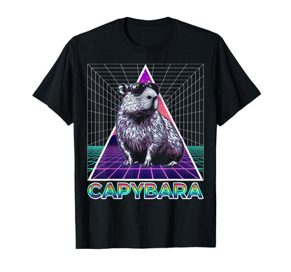 Capybara Capibara Sunglasses Vaporwave T-Shirt - Graphic Print for Adults - T-Shirt, Sweatshirt, Hoodie