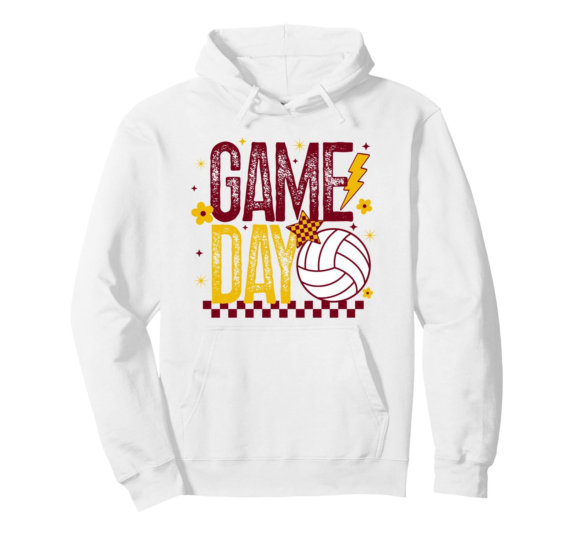 Volleyball Game Day Volleyball Mom Hoodie - Unique Graphic for Adults - T-Shirt, Sweatshirt, Hoodie