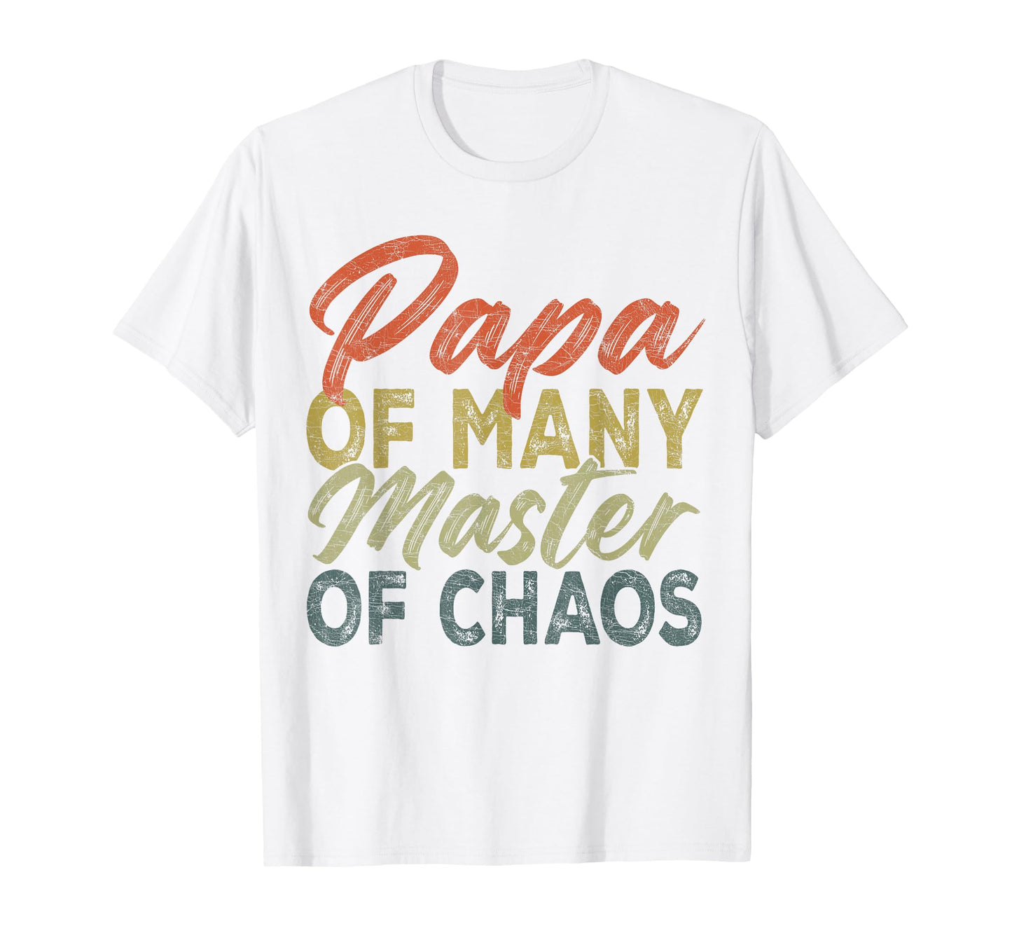 Grandpa Baseball Papa Many Master Chaos T-Shirt - Graphic Print for Adults - T-Shirt, Sweatshirt, Hoodie