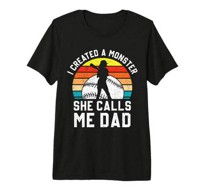 Mens Softball Dad Funny Softball Game T-Shirt - Minimalist Print Unisex - T-Shirt, Sweatshirt, Hoodie