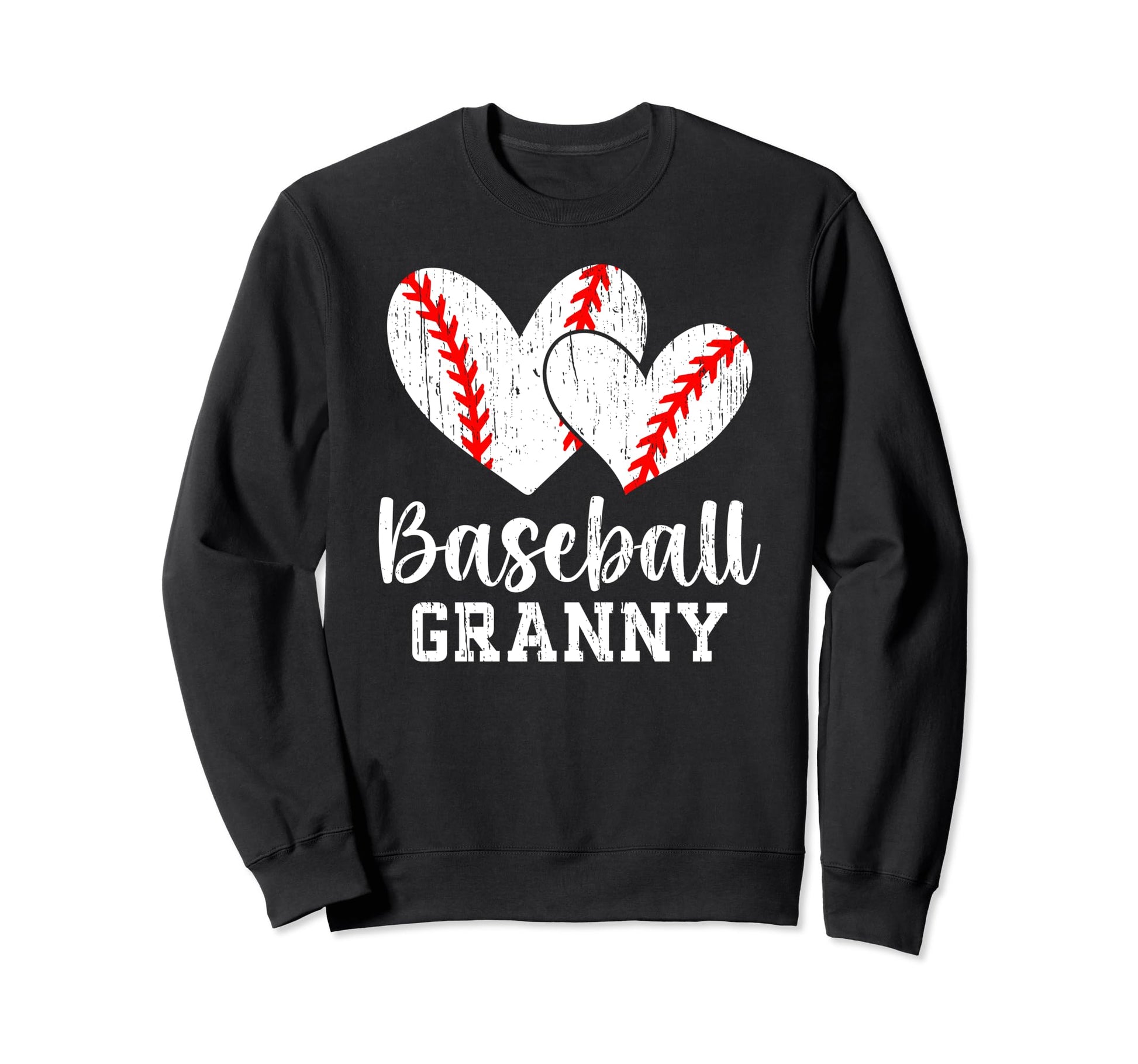 Baseball Granny Hearts Grandma Sweatshirt - Casual Everyday Wear Unisex - T-Shirt, Sweatshirt, Hoodie