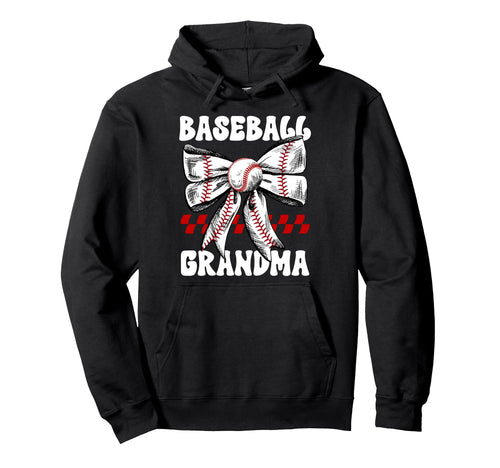 Baseball Grandma Baseball Player Hoodie - Minimalist Print Men Women - T-Shirt, Sweatshirt, Hoodie