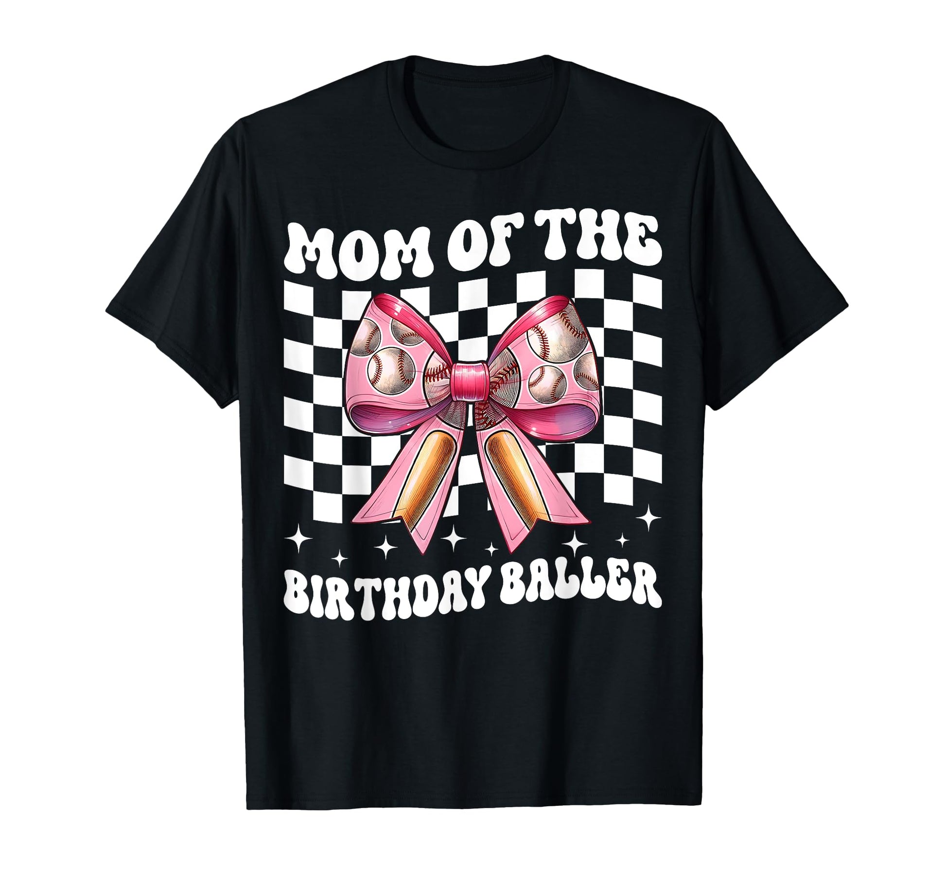 Mom Birthday Baller Baseball Mom Birthday T-Shirt - Custom Art Print Unisex - T-Shirt, Sweatshirt, Hoodie