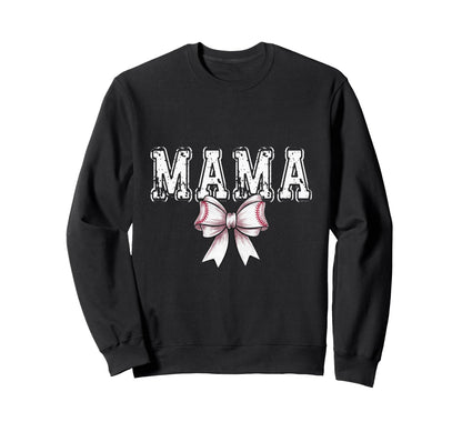 Coquette Baseball Mama Spirit Sweatshirt - Trendy Graphic for Adults - T-Shirt, Sweatshirt, Hoodie