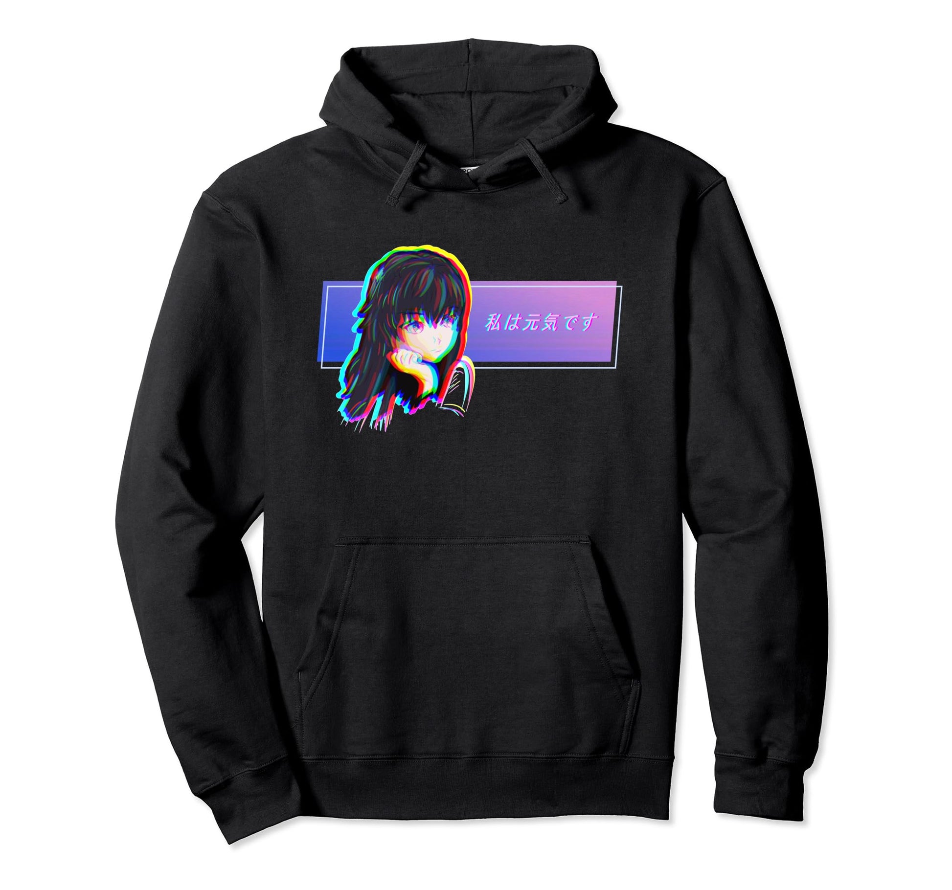 Anime Vaporwave Lofi Sad Japanese Hoodie - Aesthetic Graphic for Adults - T-Shirt, Sweatshirt, Hoodie