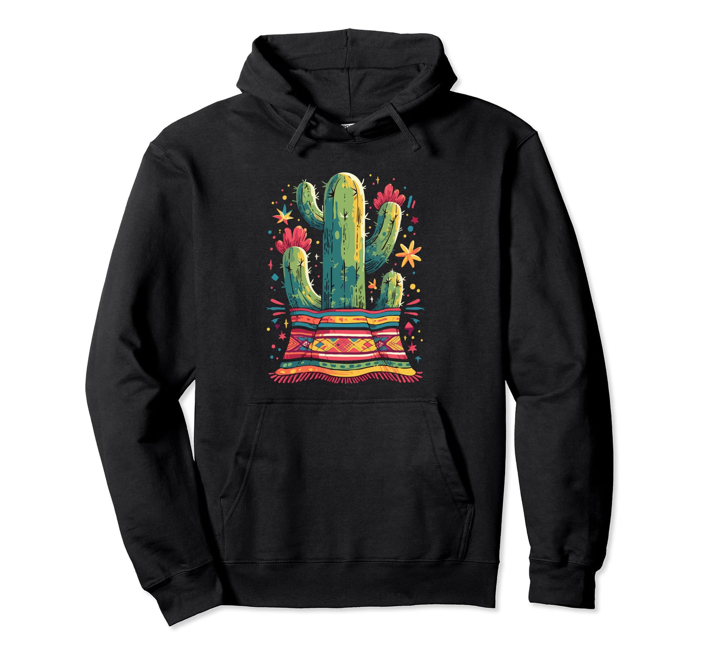 Cactus Serape Succulent Plant Cacti Hoodie - Fun Novelty Design Men Women - T-Shirt, Sweatshirt, Hoodie