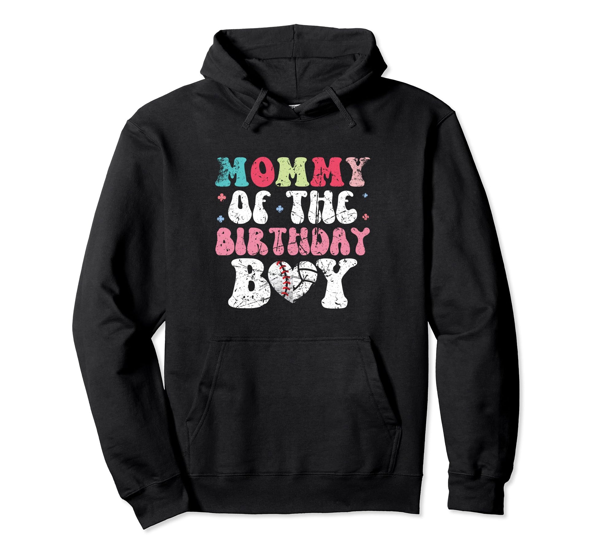 Mommy Bday Baseball Volleyball Hoodie - Custom Art Print Unisex - T-Shirt, Sweatshirt, Hoodie