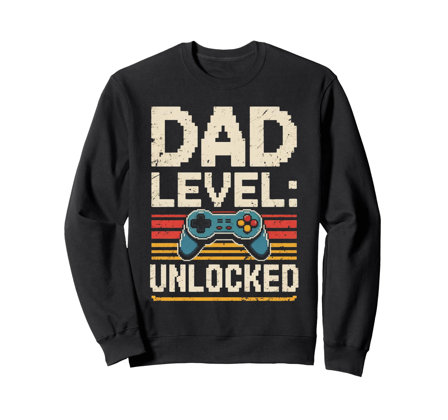 Dad Level Unlocked Gamer Fathers Day Sweatshirt - Custom Art Print Unisex - T-Shirt, Sweatshirt, Hoodie