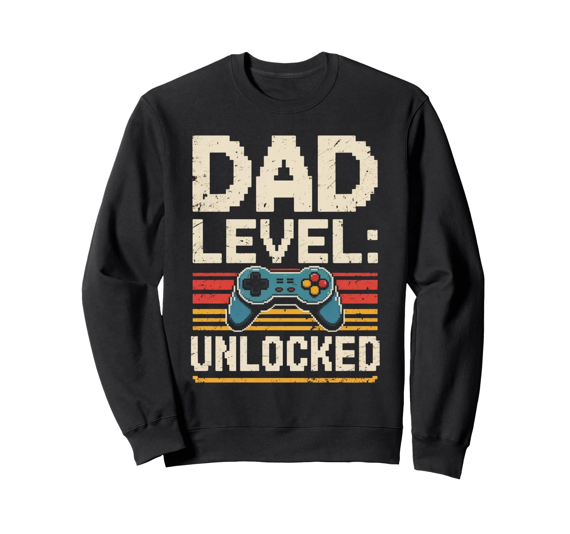 Dad Level Unlocked Gamer Fathers Day Sweatshirt - Custom Art Print Unisex - T-Shirt, Sweatshirt, Hoodie