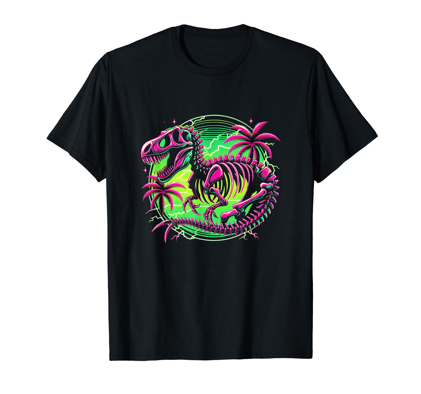 T Rex Skeleton Dinosaur Skull Creepy T-Shirt - Minimalist Print for Adults - T-Shirt, Sweatshirt, Hoodie
