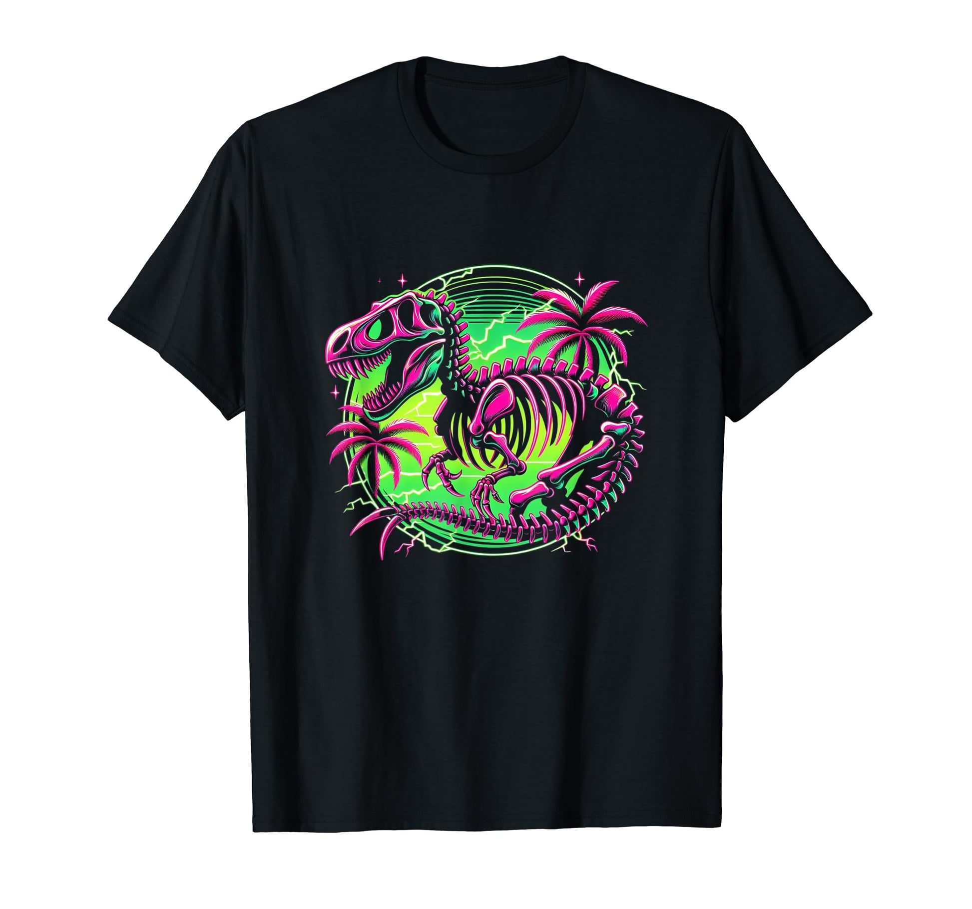 T Rex Skeleton Dinosaur Skull Creepy T-Shirt - Minimalist Print for Adults - T-Shirt, Sweatshirt, Hoodie