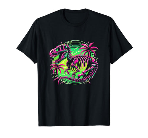 T Rex Skeleton Dinosaur Skull Creepy T-Shirt - Minimalist Print for Adults - T-Shirt, Sweatshirt, Hoodie
