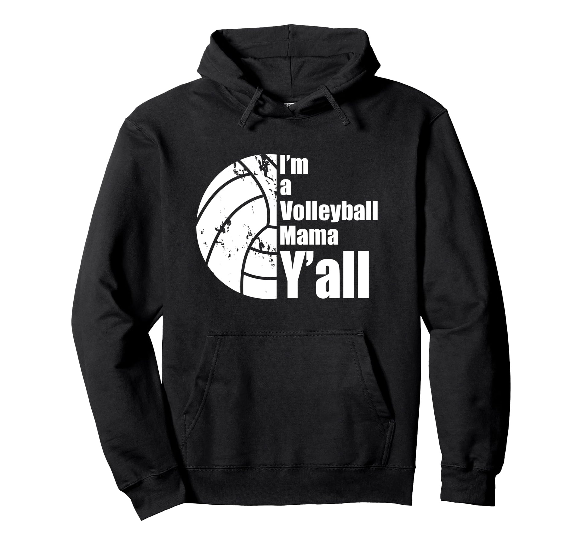 White Volleyball Mom Funny Sports Hoodie - Aesthetic Graphic for Adults - T-Shirt, Sweatshirt, Hoodie