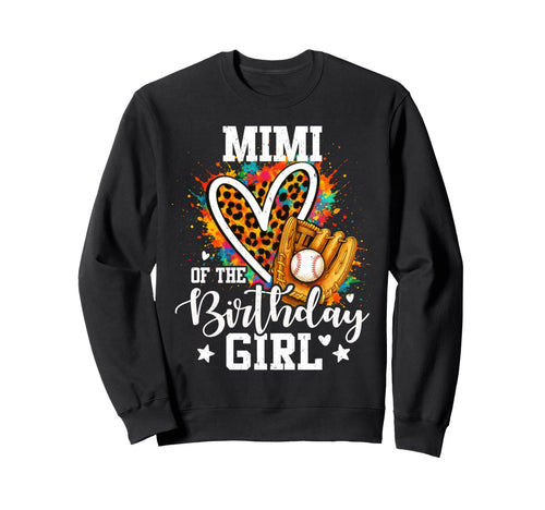 Mimi Birthday Baseball Player Sweatshirt - Casual Everyday Wear for Adults - T-Shirt, Sweatshirt, Hoodie