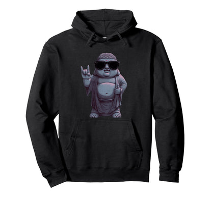 Buddha Rock And Roll Funny Spiritual Hoodie - Aesthetic Graphic for Adults - T-Shirt, Sweatshirt, Hoodie