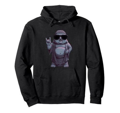 Buddha Rock And Roll Funny Spiritual Hoodie - Aesthetic Graphic for Adults - T-Shirt, Sweatshirt, Hoodie