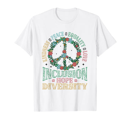 Diversity Equality Love Peace T-Shirt - Streetwear Style for Adults - T-Shirt, Sweatshirt, Hoodie