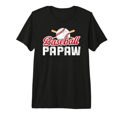 Mens Baseball Papaw Proud Papaw Baseball T-Shirt - Graphic Print Men Women - T-Shirt, Sweatshirt, Hoodie