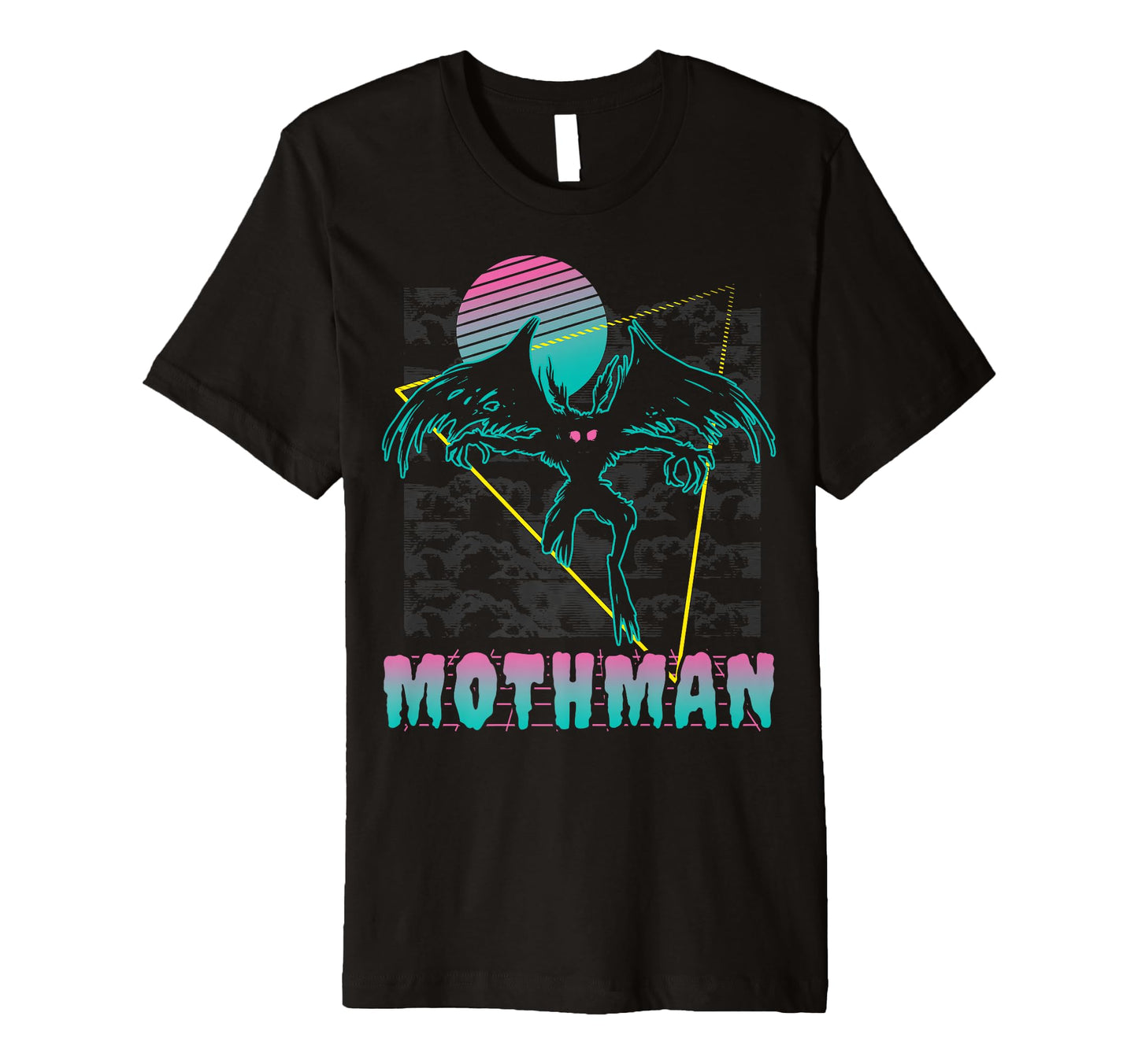 Vaporwave Aesthetic Mothman T-Shirt - Custom Art Print Men Women - T-Shirt, Sweatshirt, Hoodie