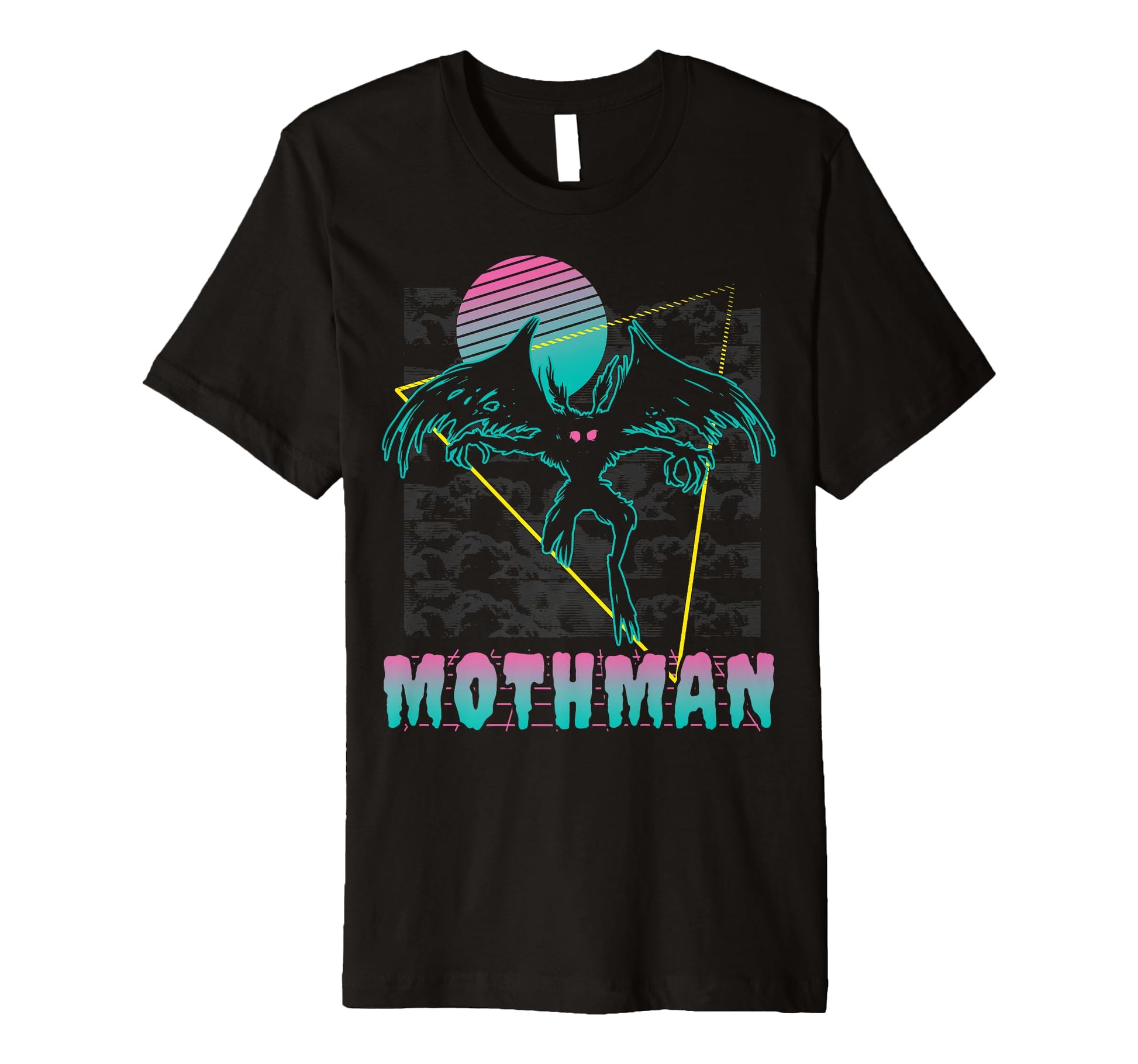 Vaporwave Aesthetic Mothman T-Shirt - Custom Art Print Men Women - T-Shirt, Sweatshirt, Hoodie