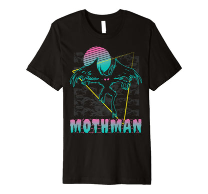 Vaporwave Aesthetic Mothman T-Shirt - Custom Art Print Men Women - T-Shirt, Sweatshirt, Hoodie