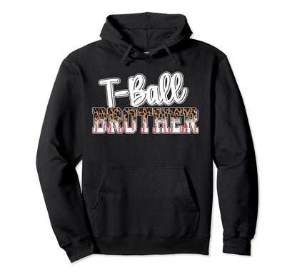 T Ball Brother Leopard Ball Black Hoodie - Casual Everyday Wear for Adults - T-Shirt, Sweatshirt, Hoodie