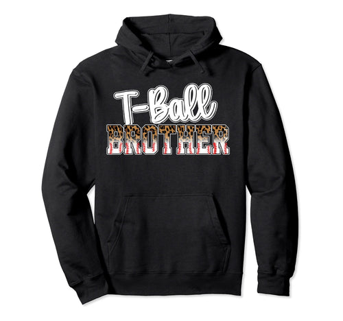 T Ball Brother Leopard Ball Black Hoodie - Casual Everyday Wear for Adults - T-Shirt, Sweatshirt, Hoodie