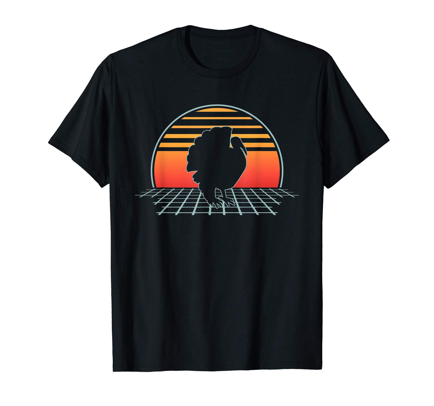 Turkey 70S 80S Animal Vaporwave Aesthetic T-Shirt - Novelty Apparel Unisex - T-Shirt, Sweatshirt, Hoodie
