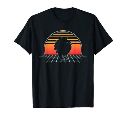 Turkey 70S 80S Animal Vaporwave Aesthetic T-Shirt - Novelty Apparel Unisex - T-Shirt, Sweatshirt, Hoodie